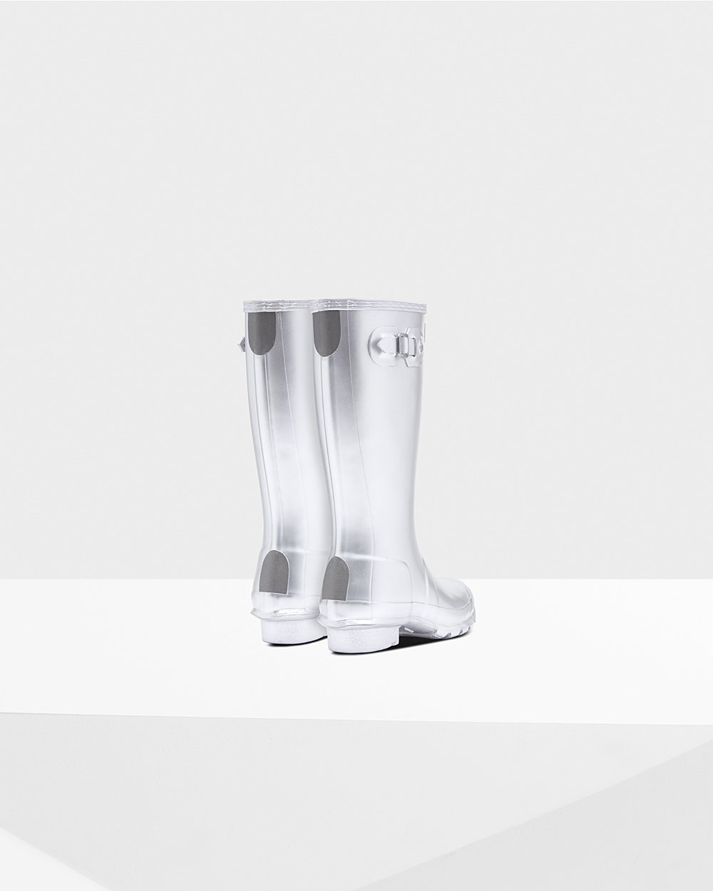 Bottes de Pluie Hunter Original Grands Metallic Enfant Argent KOYVZQE-48